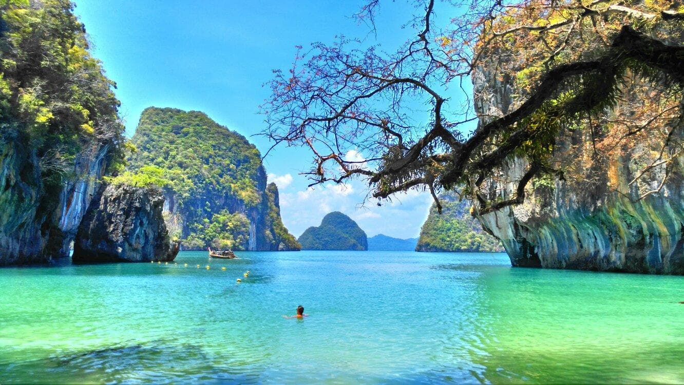 Turquoise island scenery